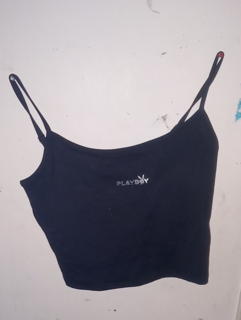 PLAYBOY Black Spaghetti Strap Camisole